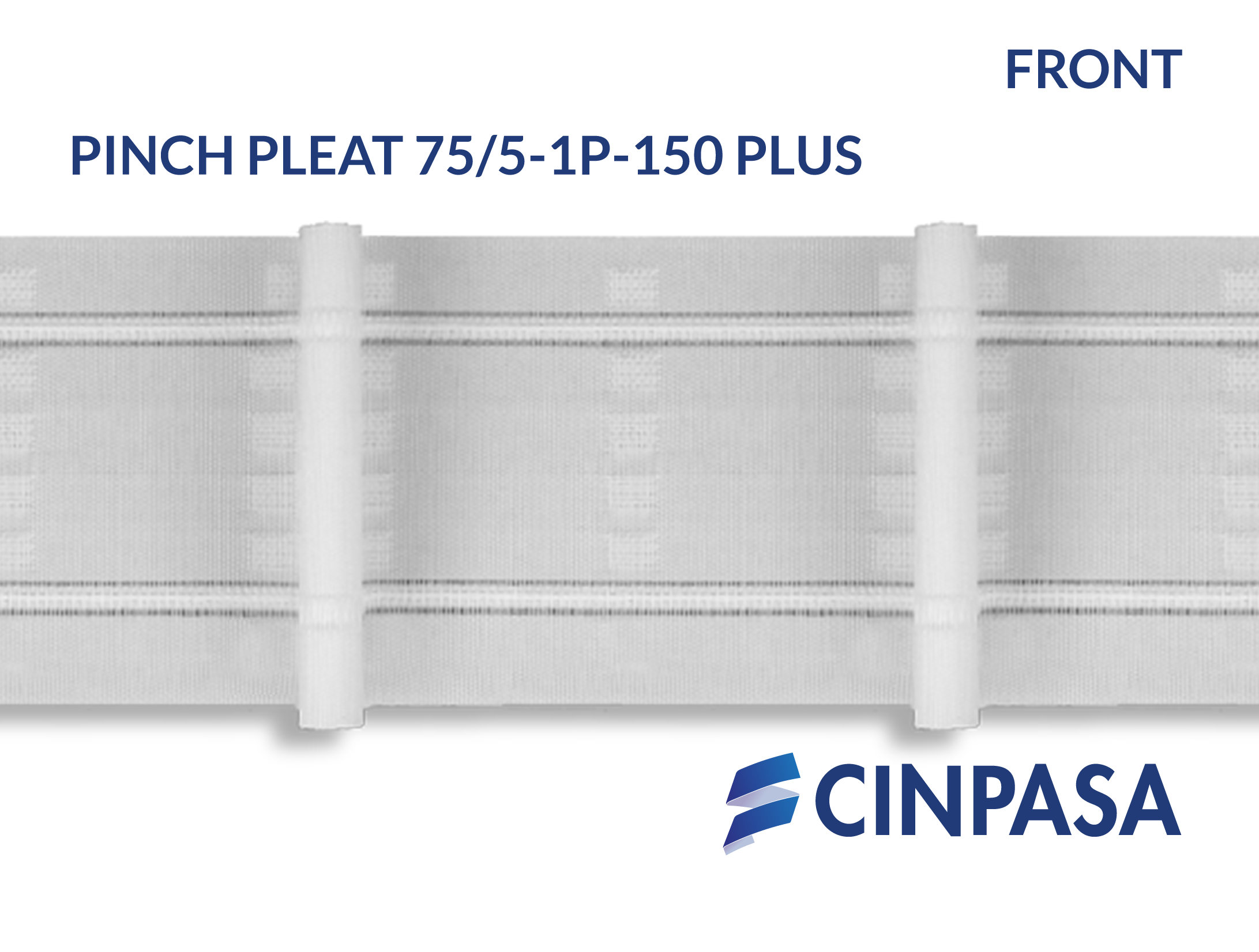  Cinta fruncidora Pinch Pleat 1 pliegue 